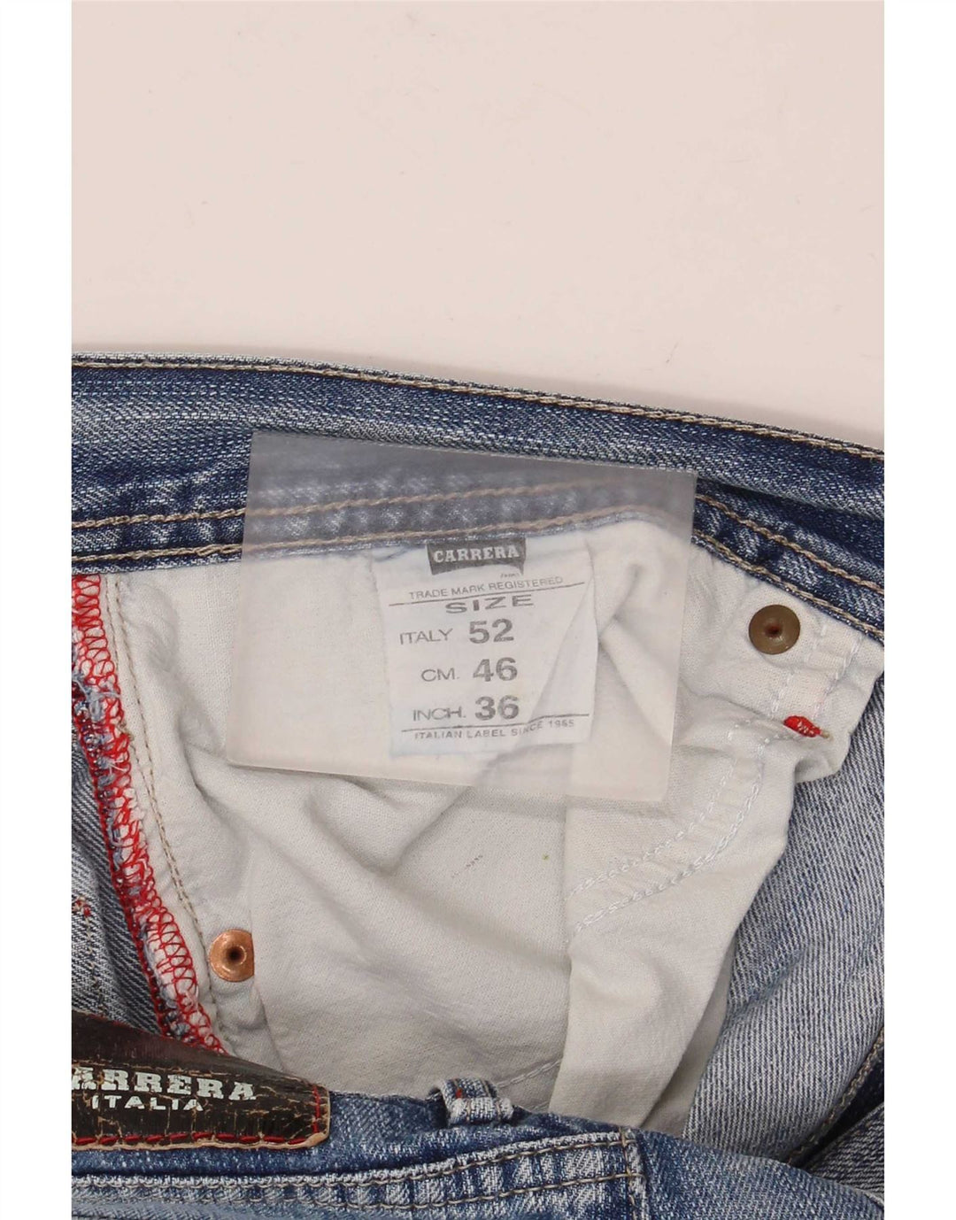 Carrera Straight Jeans til mænd W36 L30 blå bomuld