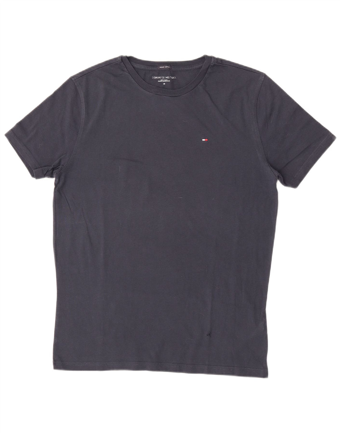 Tommy Hilfiger Herre T-Shirt Top Medium Marineblå Bomuld