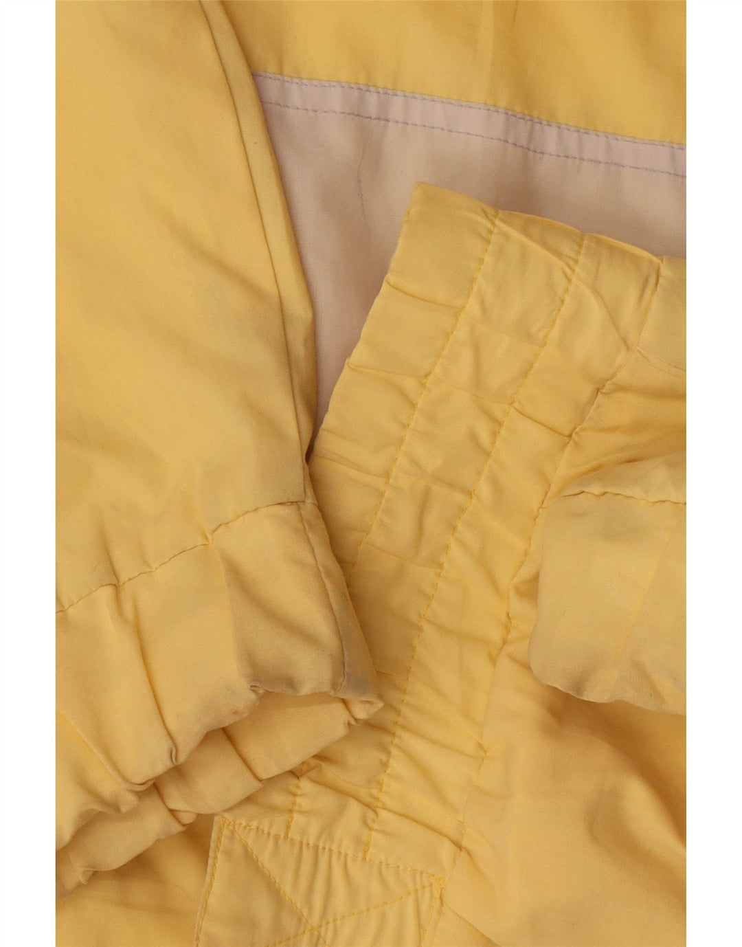Vintage vindjakke med hætte til mænd UK 38 Medium Yellow Colourblock