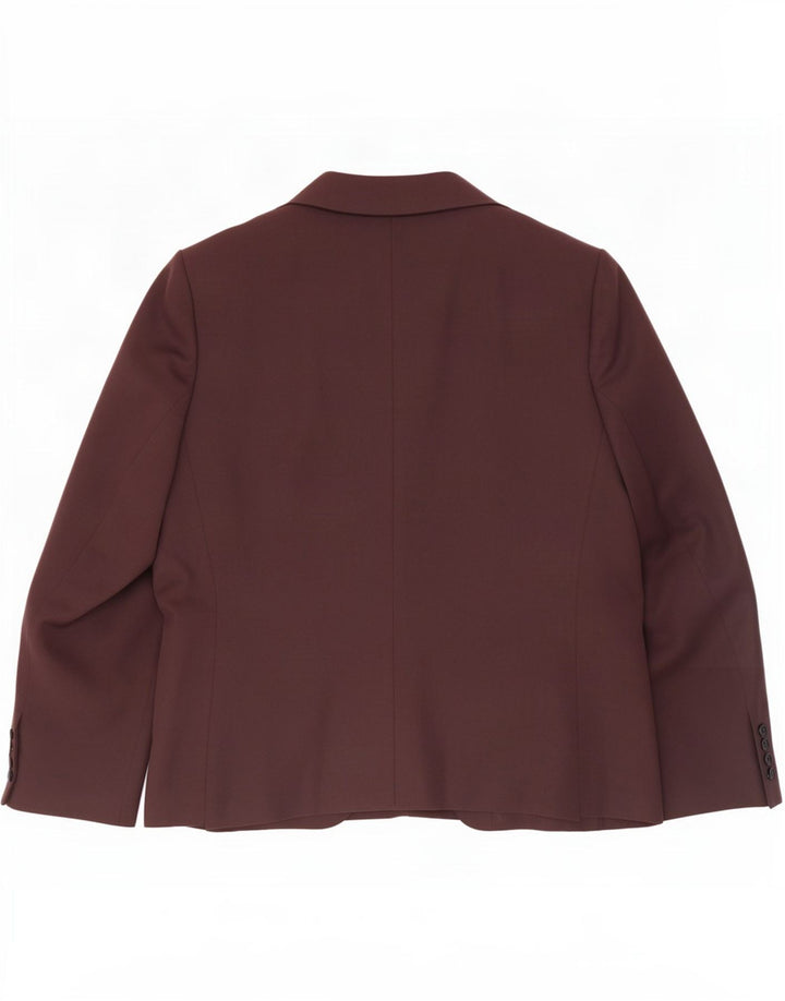 Marks & Spencer Dame 2-knaps blazerjakke UK 16 Stor brun polyester