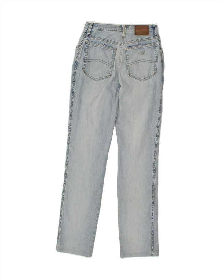 ARMANI Womens Straight Jeans W26 L28 Blue Cotton Vintage Armani and Second-Hand Armani from Messina Hembry 