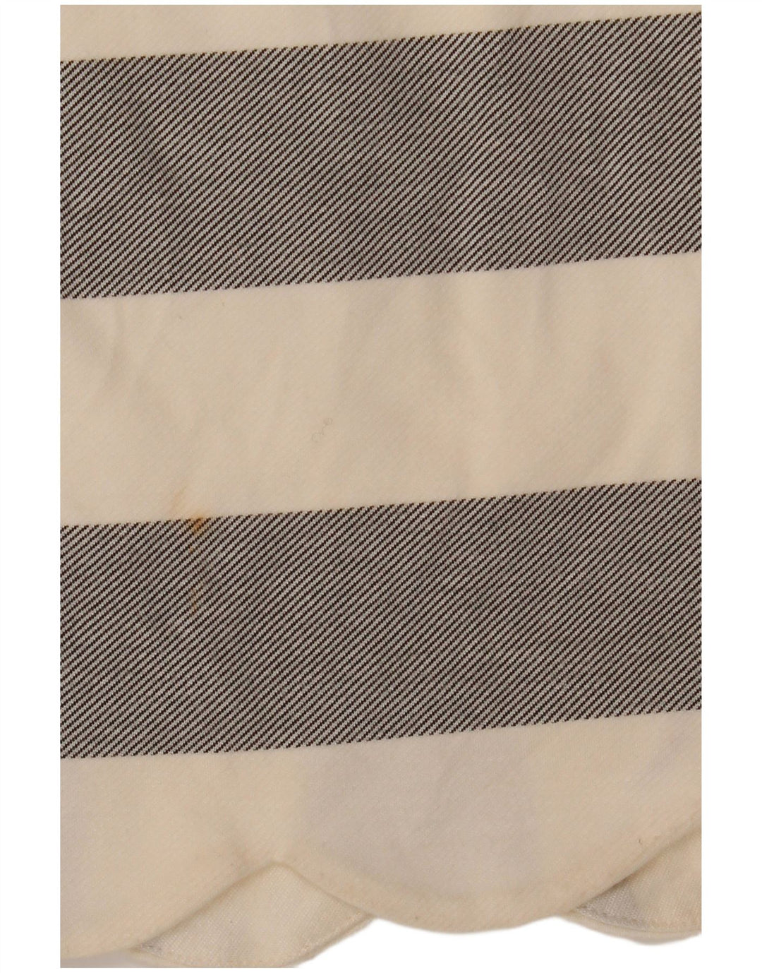 Topshop Dame Mini-nederdel UK 10 Small W28 Off White Stribet Viscose