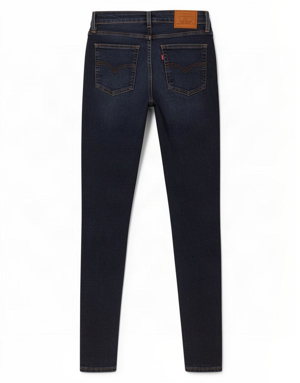 Levi's Dame 721 Skinny Jeans W27 L30 Navy Blue Bomuld