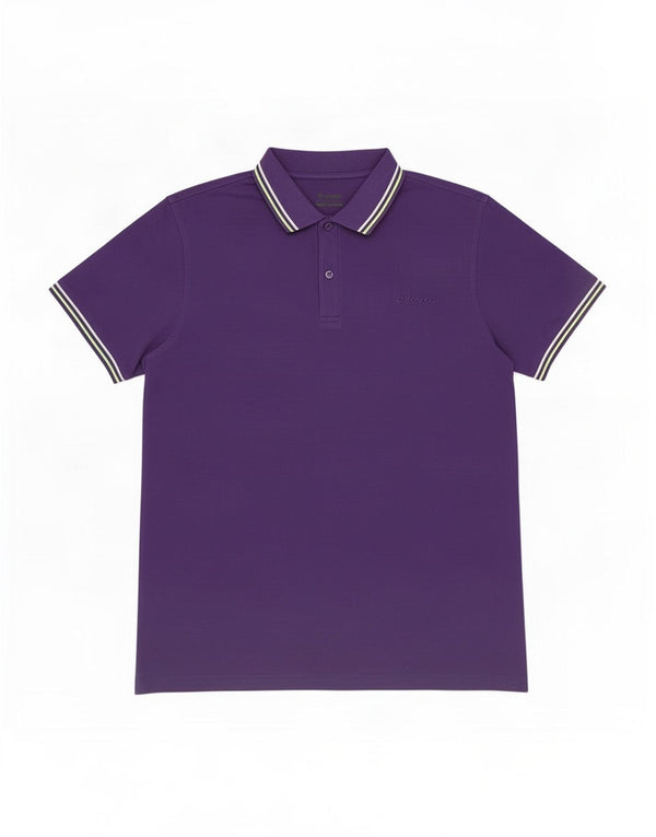 Lotto Mens Polo Shirt Large Purple Cotton