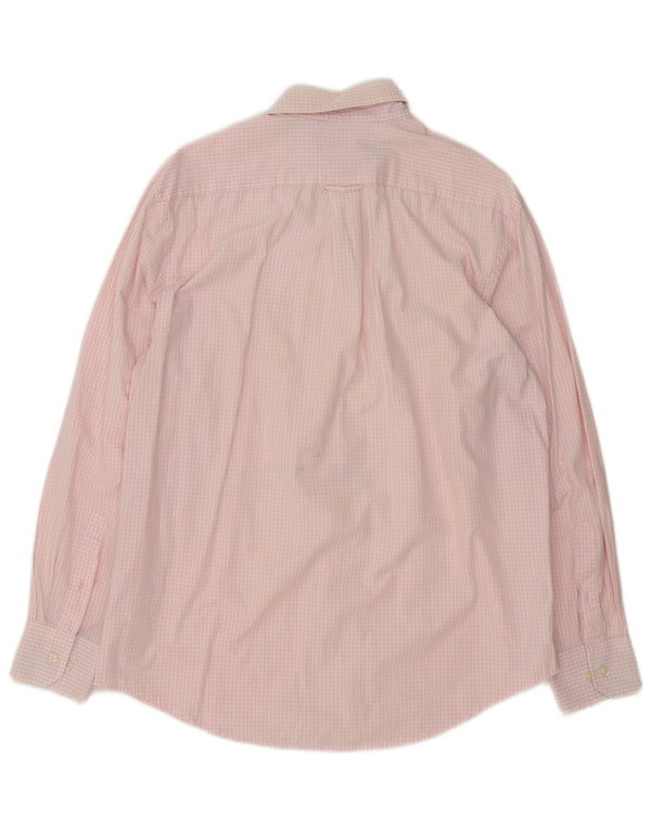 Izod Herreskjorte Medium Pink Gingham Bomuld