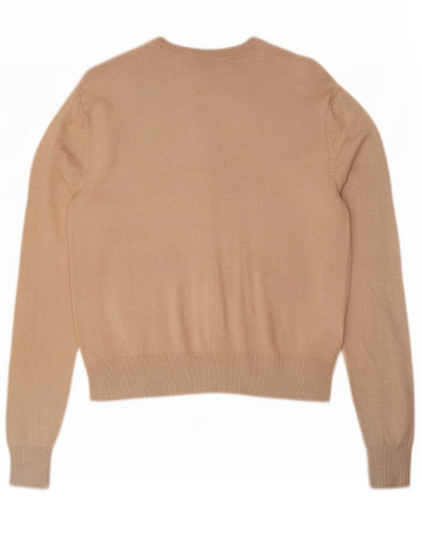 Marks & Spencer Dame Cardigan Sweater UK 8 Small Beige Viscose