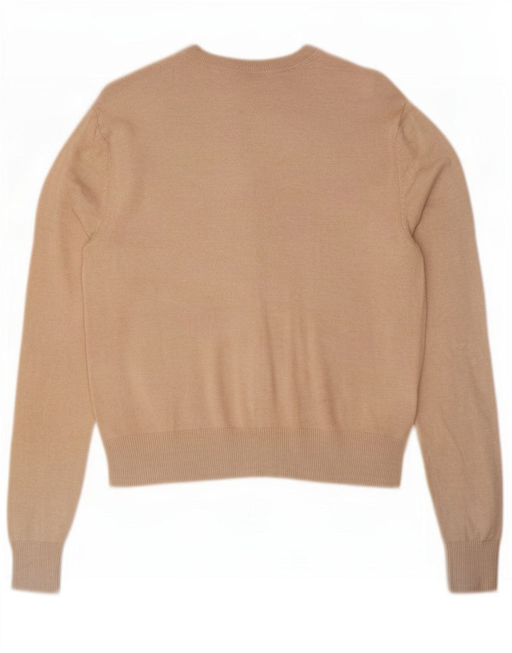 Marks & Spencer Dame Cardigan Sweater UK 8 Small Beige Viscose