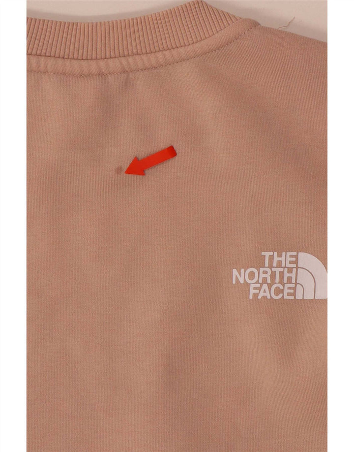 The North Face Dame Grafisk Oversized Sweatshirt Jumper UK 10 Small Pink