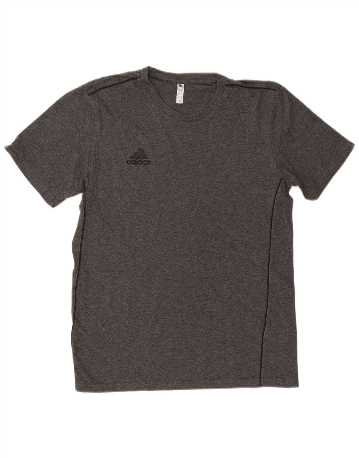 Adidas T-shirt top mellem grå bomuld til mænd