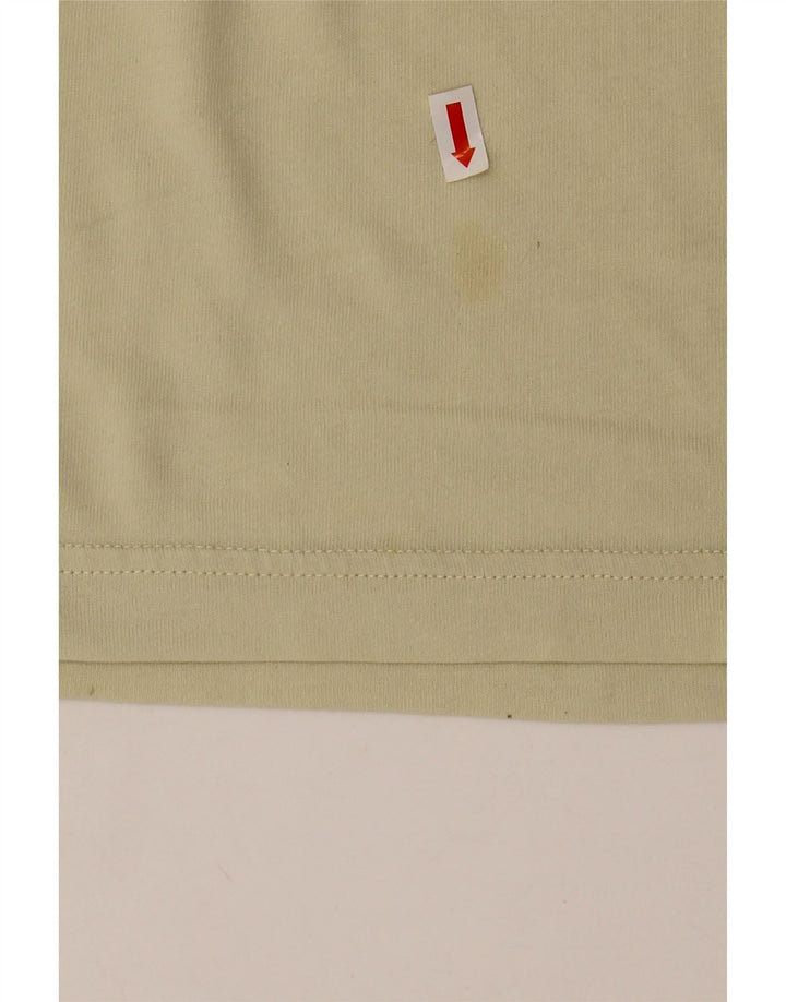 ADIDAS Mens T-Shirt Top Small Yellow Cotton