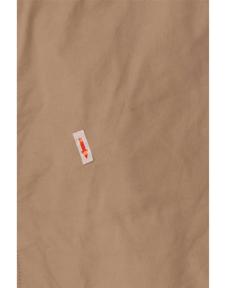 Massimo Dutti Dame Kort Dobbeltradet Trench Coat UK 14 Medium Beige