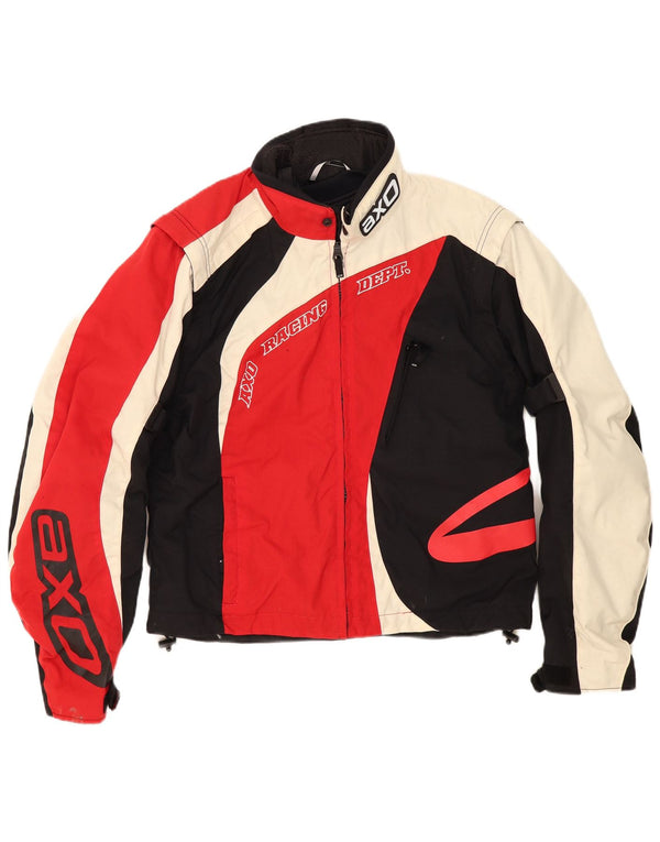 AXO Herre Graphic Racer Jacket UK 42 XL Rød Colourblock Polyamid