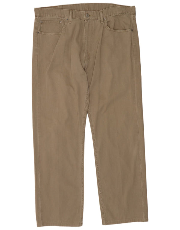Levi's Herre 505 Regular Fit Corduroy Bukser W38 L32 Beige Bomuld