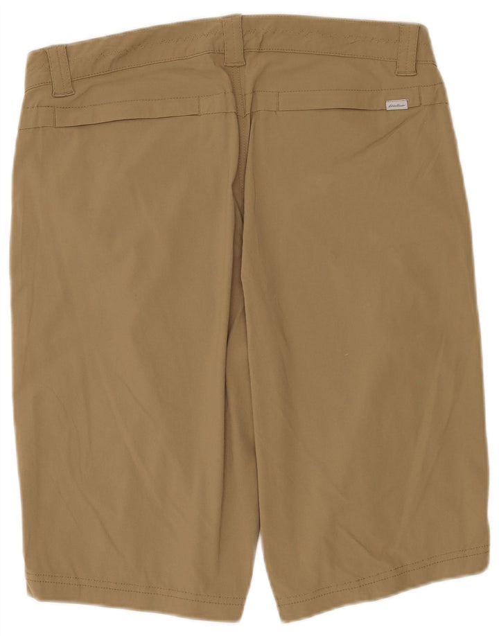 Eddie Bauer Dame Casual Shorts US 8 Medium W32 Khaki Cotton