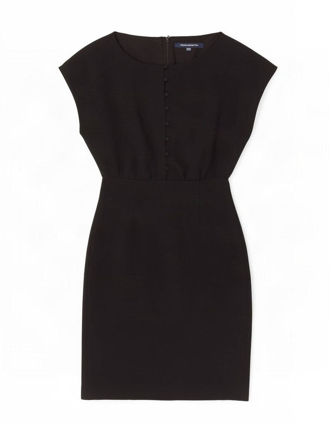 French Connection Womens Sheath Dress UK 6 XS Black Polyester