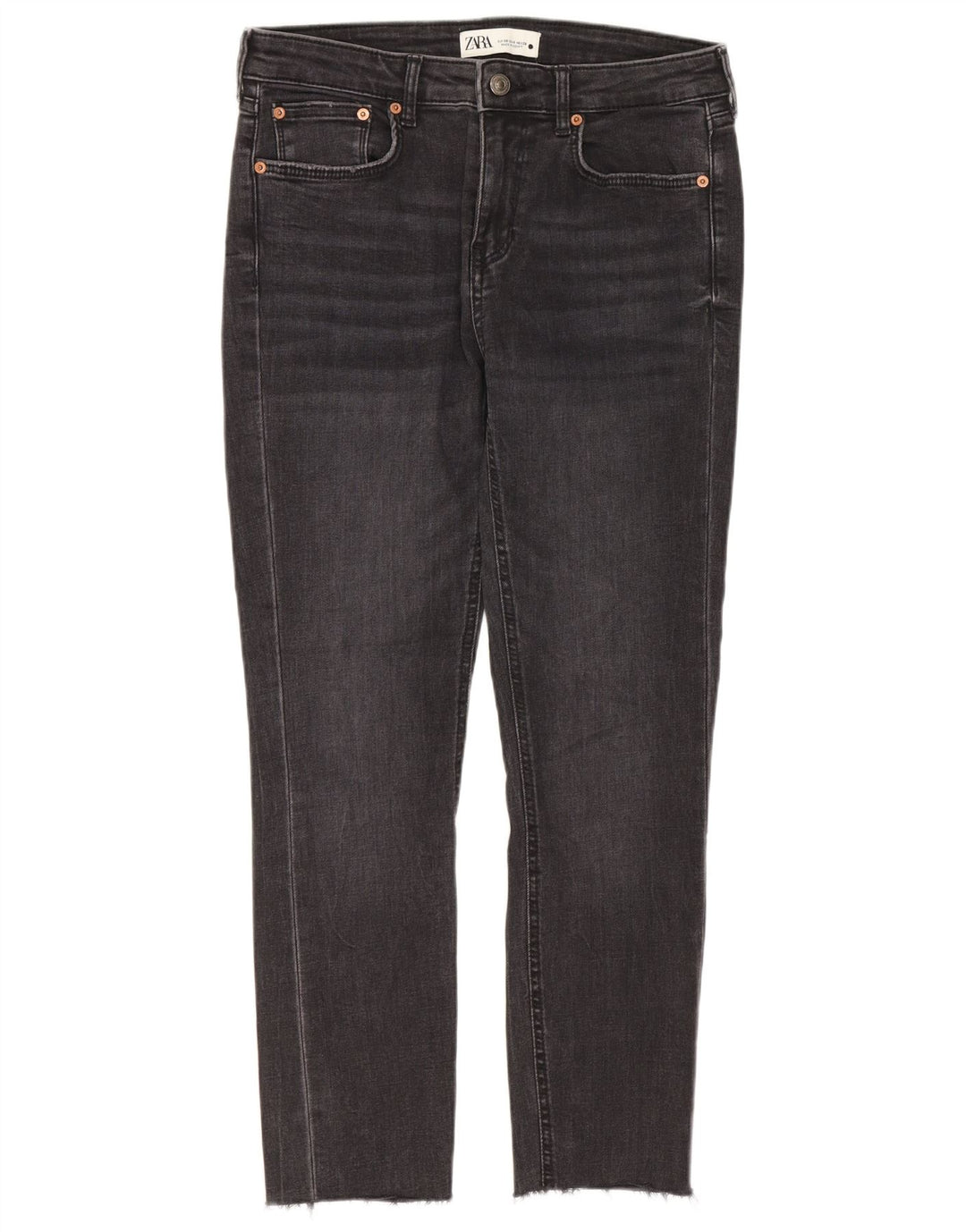Zara Dame Slim Jeans EU 38 Small W28 L25 Grå
