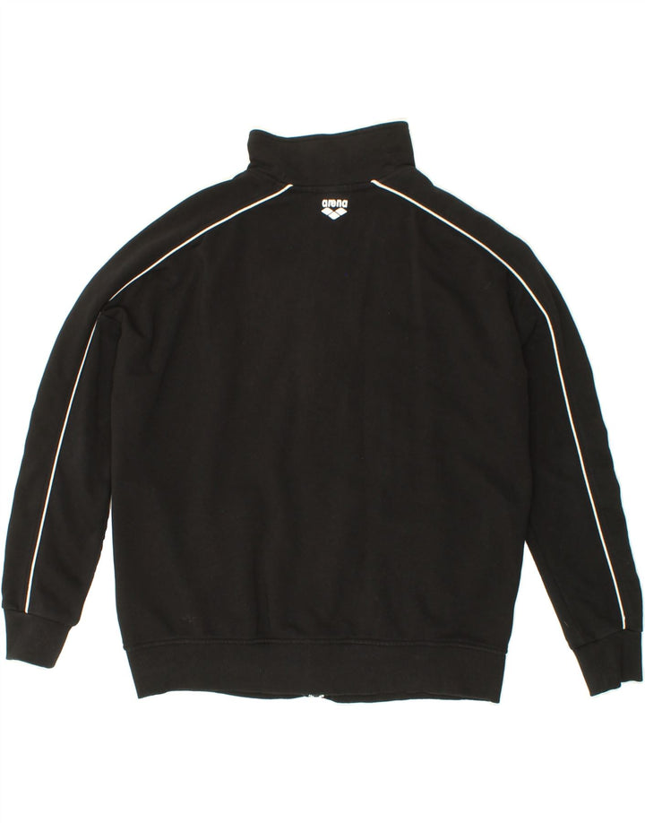 ARENA Mens Tracksuit Top Jacket Medium Black Cotton Vintage Arena and Second-Hand Arena from Messina Hembry 