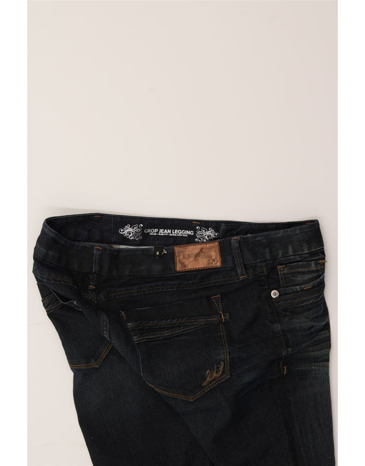 EXPRESS Womens Zelda Legging Cropped Jeans US 8 Medium W34 L27 Navy Blue Vintage Express and Second-Hand Express from Messina Hembry 