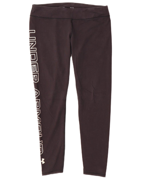 Under Armour Grafiske Leggings til kvinder UK 16 Large Sort