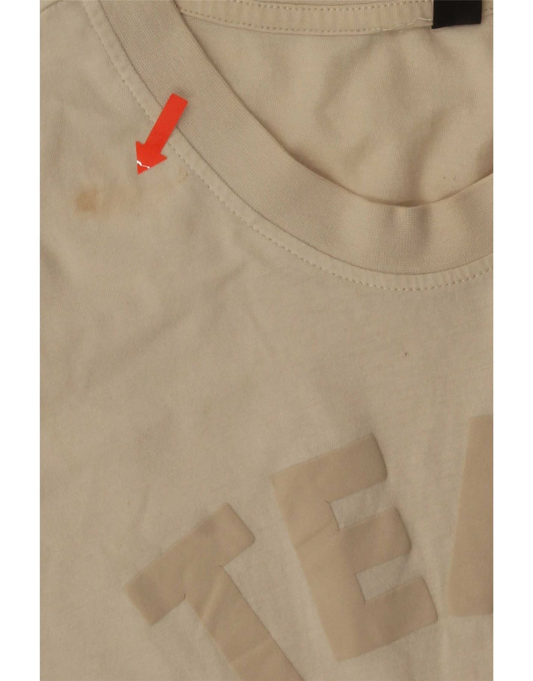 Adidas Grafisk T-shirt top til mænd, stor beige