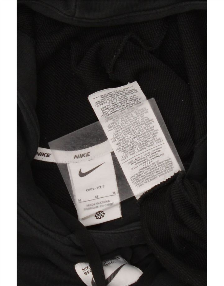 NIKE Herre Dri Fit grafisk hættetrøje Jumper Medium sort stribet bomuld