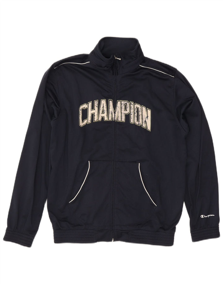 CHAMPION Herre grafisk træningsdragt Topjakke Medium Navyblå Polyester