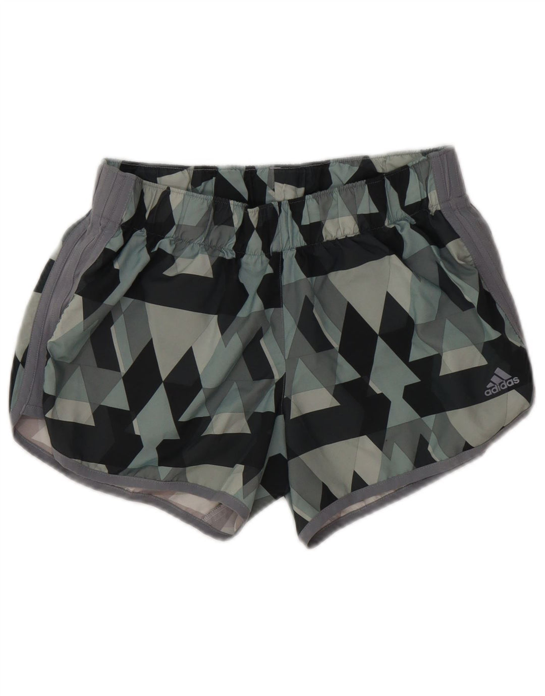 Adidas Dame Sports Shorts UK 14 Medium Grå Geometrisk