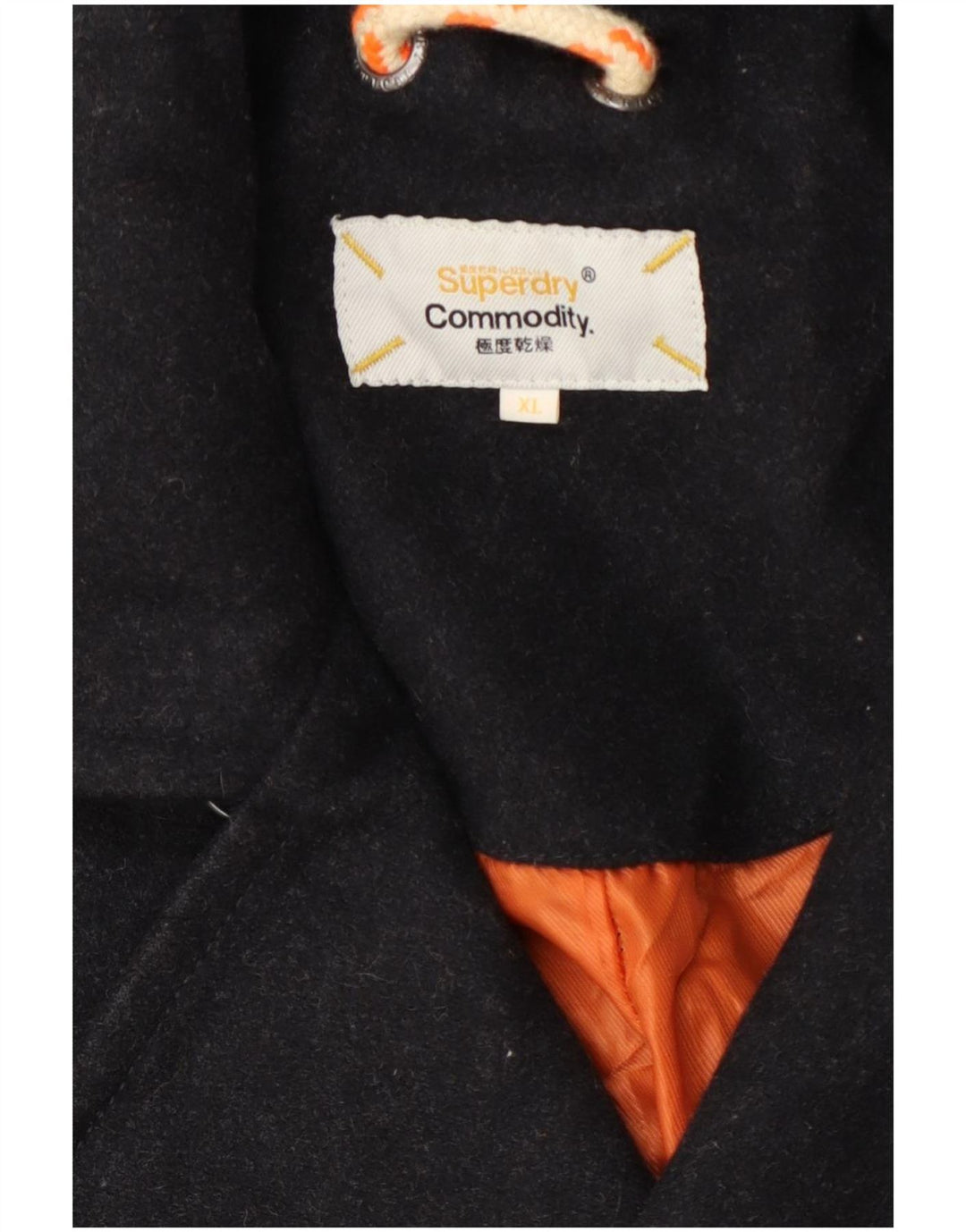 Superdry Men Pea Coat UK 42 XL Grå
