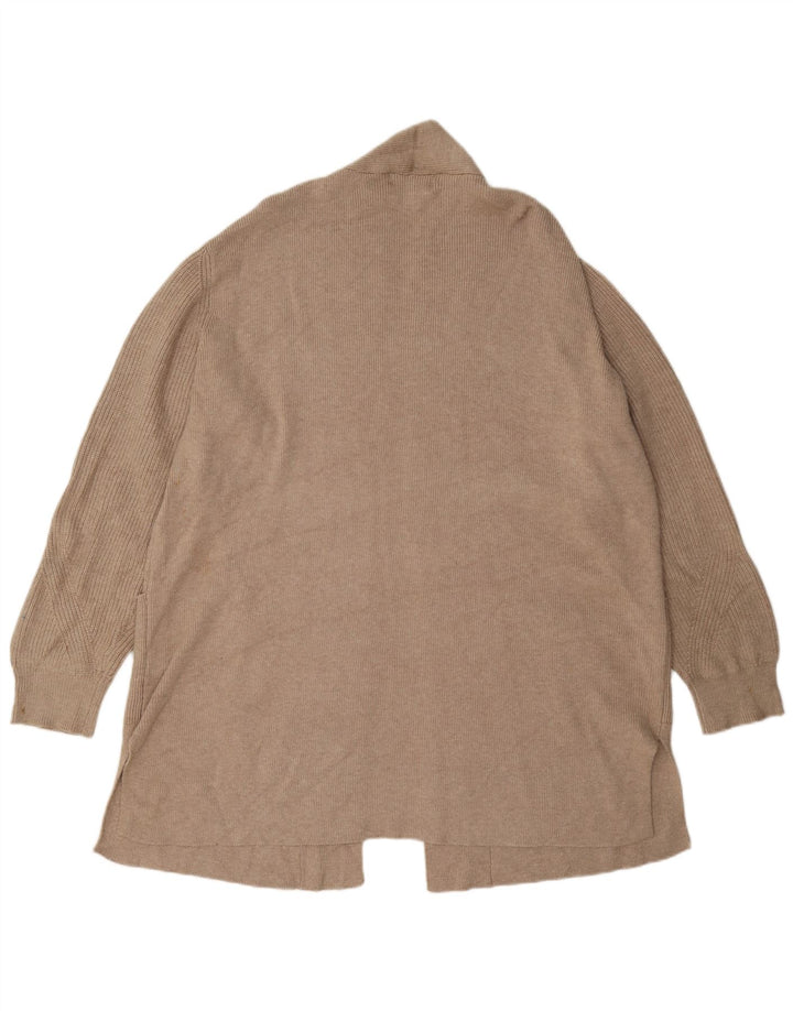Marks & Spencer Dame Longline Open Cardigan Sweater UK 18 XL Beige