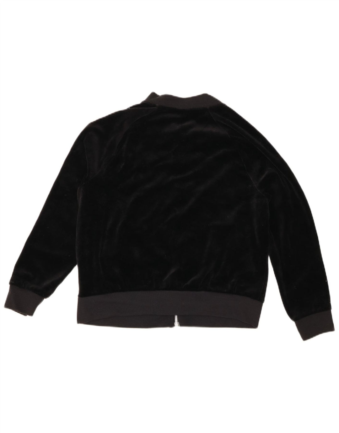 Nike Dame Oversized Velour Træningsdragt Top Jakke UK 10 Lille Sort