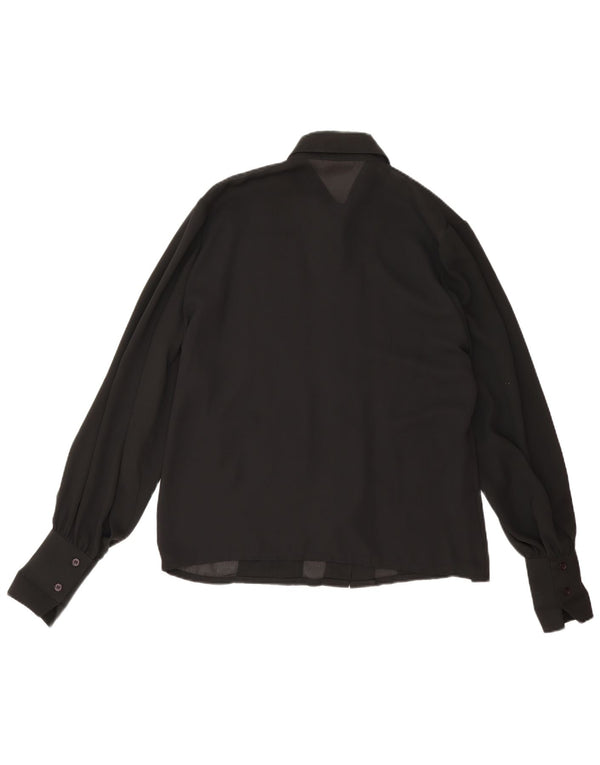 Your Sixth Sense Womens Shirt Bluse EU 40 Medium Black Polyester