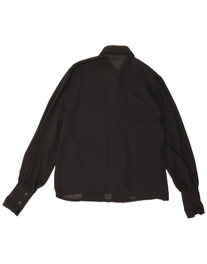 Your Sixth Sense Womens Shirt Bluse EU 40 Medium Black Polyester