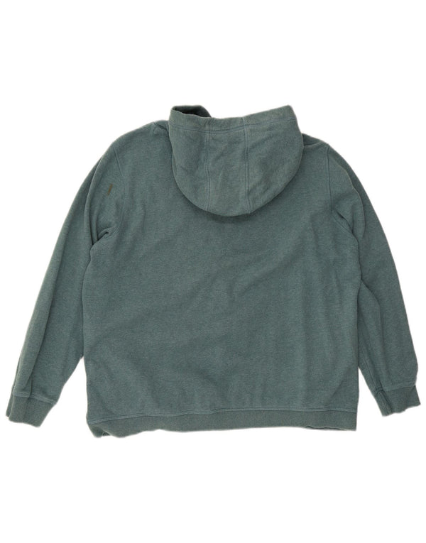 Fat Face Dame Oversized Hoodie Jumper UK 16 Stor Grøn Bomuld