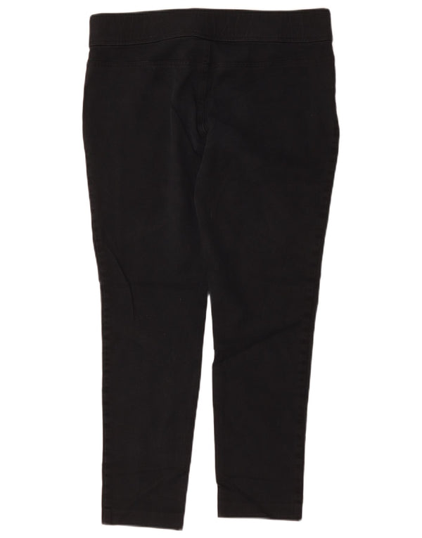 Ralph Lauren Dame Slim Casual Bukser US 12 Large W34 L27 Sort Bomuld
