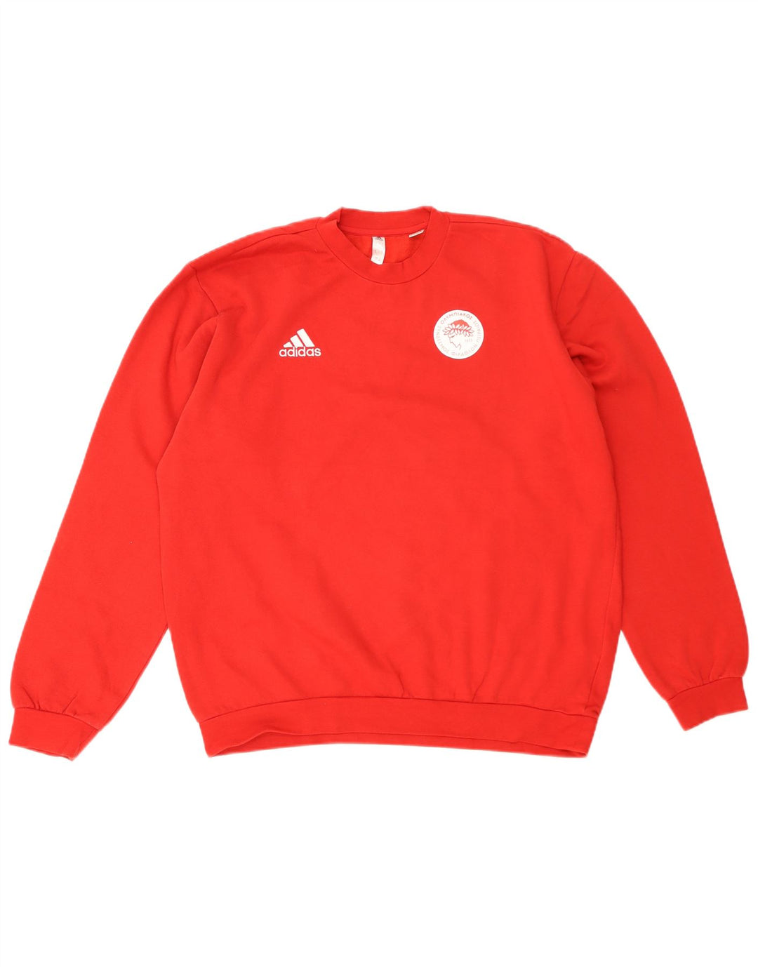 Adidas grafisk sweatshirt til mænd, stor rød bomuld