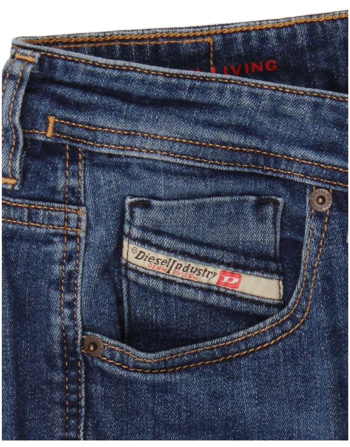 Diesel Dame Slim Jeans W28 L26 Blå Bomuld