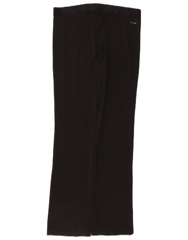 REEBOK Womens Leggings UK 12/14 Medium Black Polyester