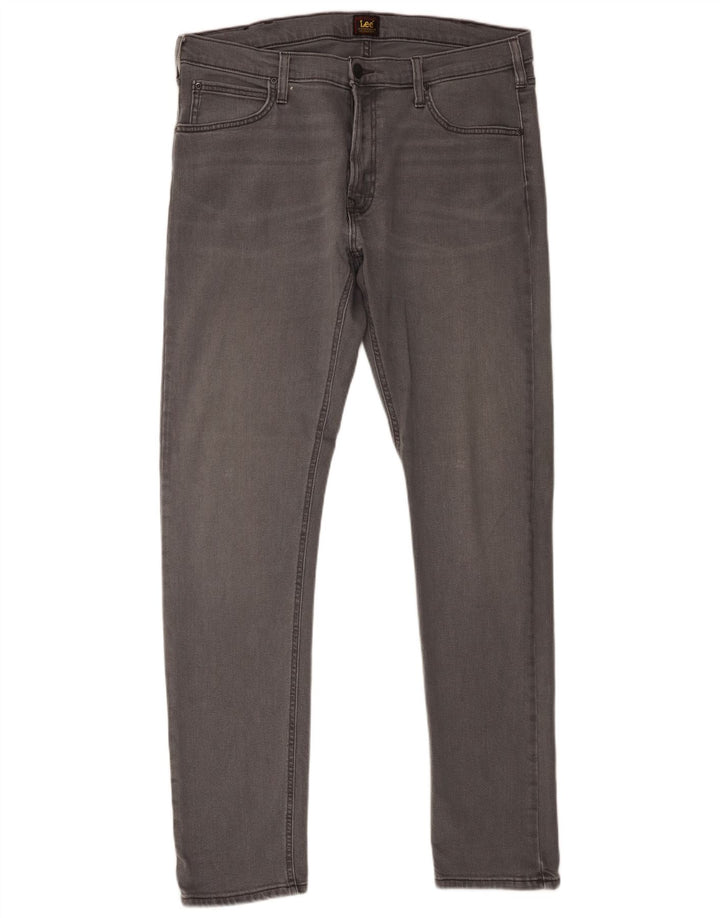 Lee Herre Luke Slim Jeans W36 L34 Grå Bomuld