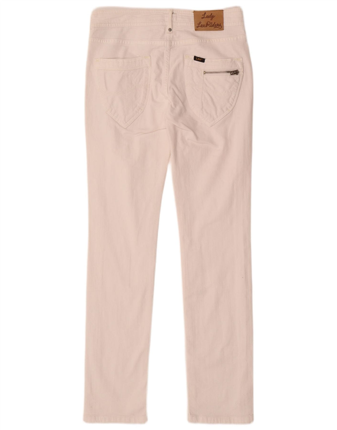 LEE Womens Amy Slim Jeans W28 L31 White Cotton