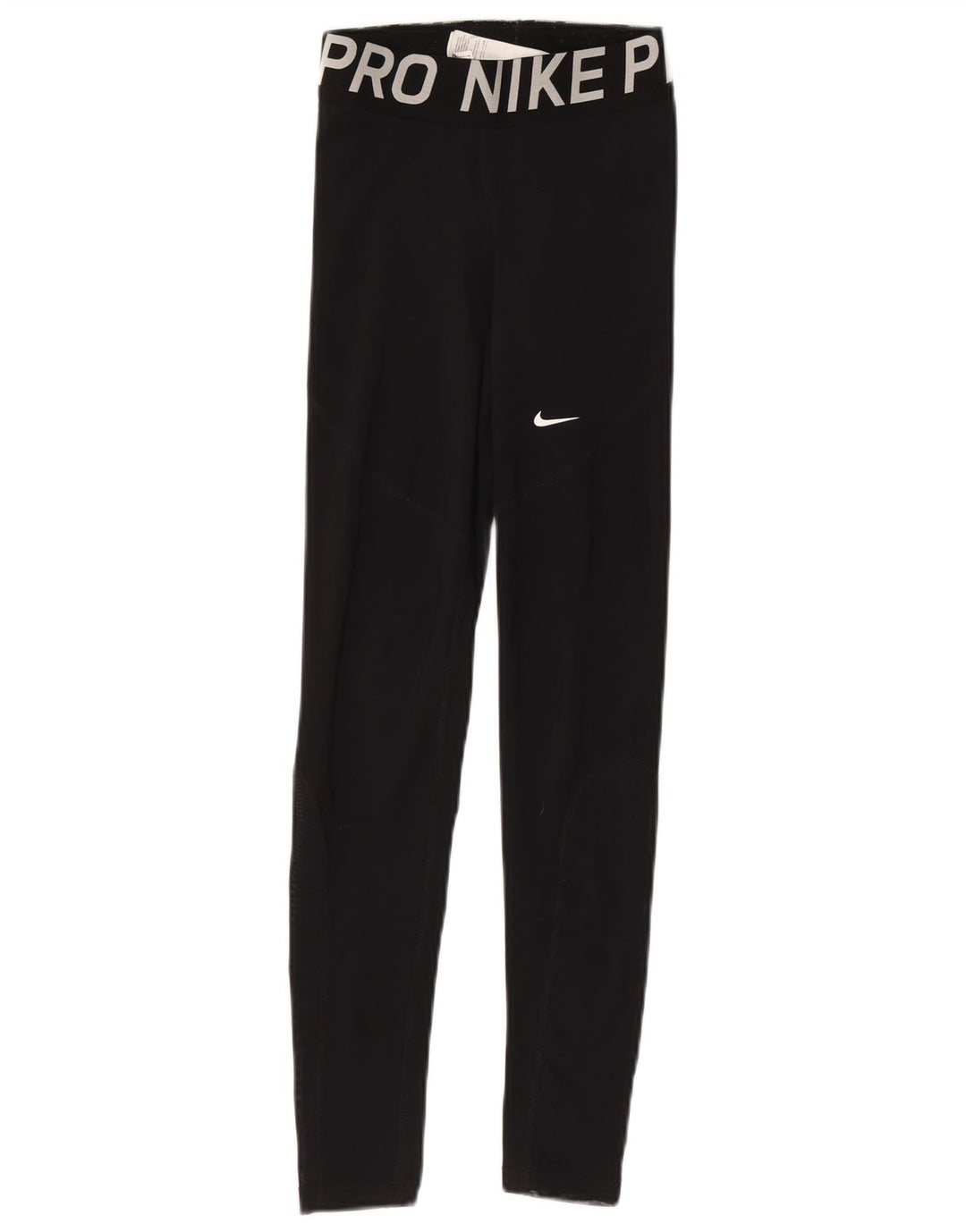 Nike Dame Dri Fit Grafiske Leggings UK 4 XS Sort Polyester