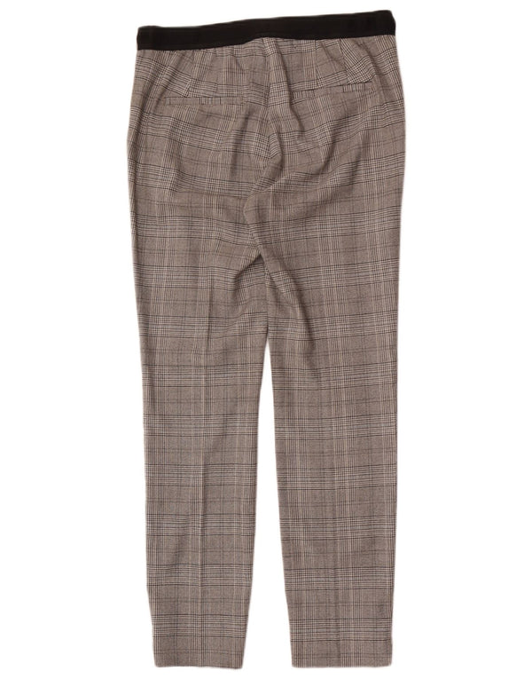 Zara Dame Slim Chino Bukser Medium W28 L28 Grå Houndstooth