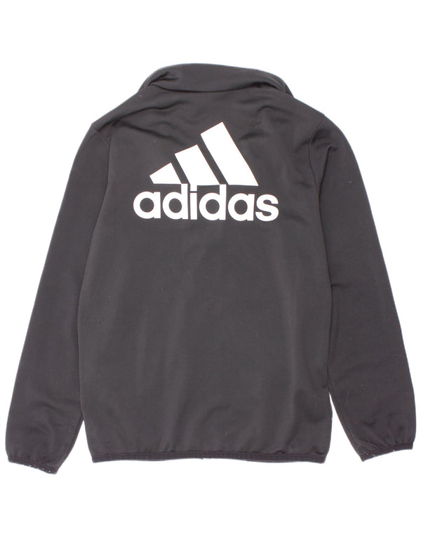 Adidas drenge grafisk træningsdragt topjakke 7-8 år sort polyester
