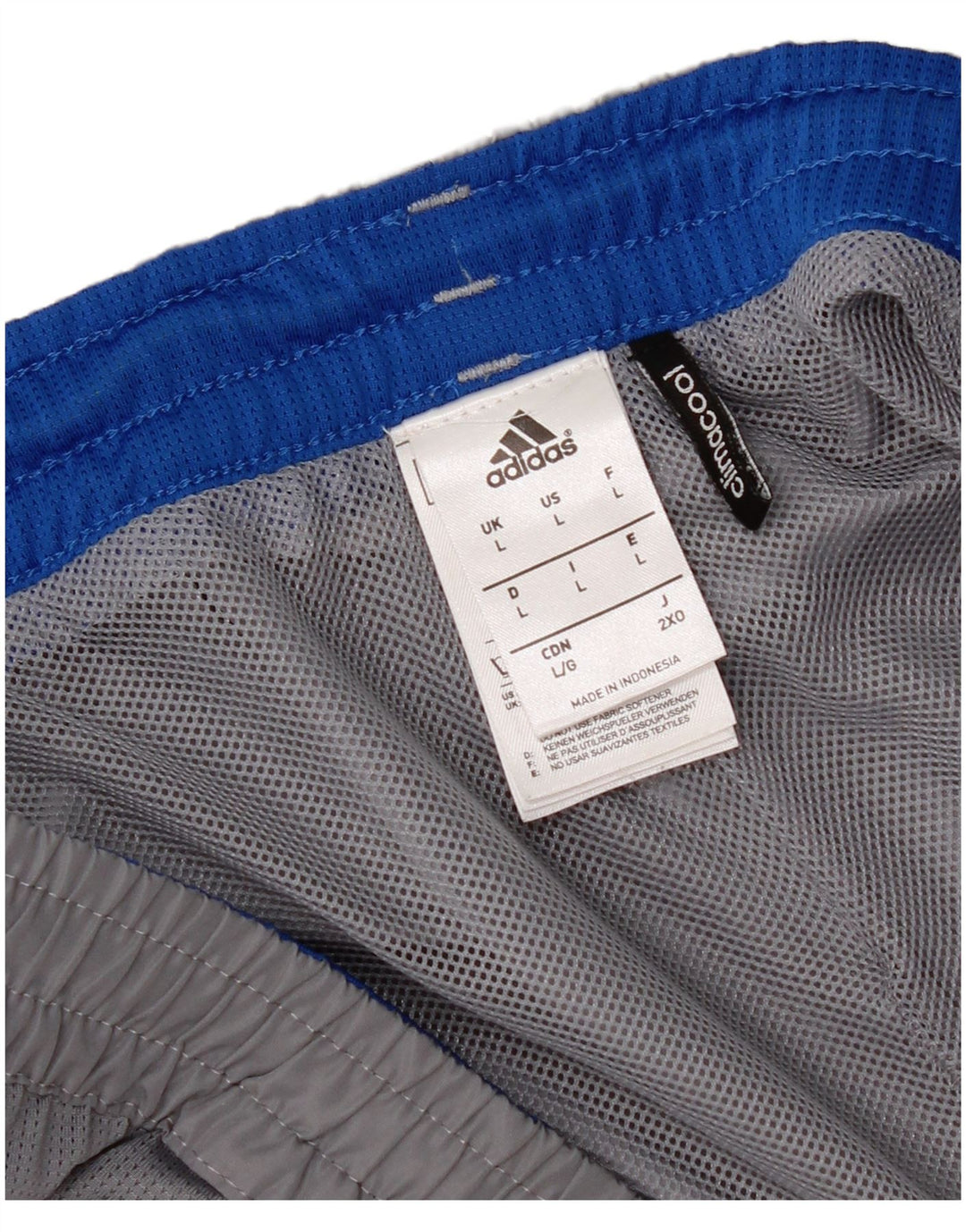 Adidas Sportsshorts til mænd, store grå polyester