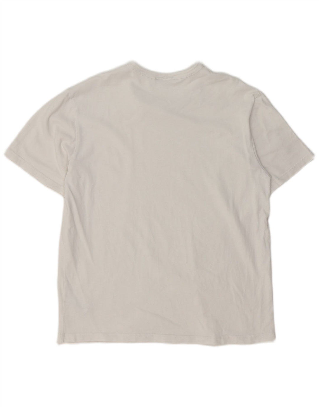 ZARA Herre T-Shirt Top Medium Hvid Bomuld
