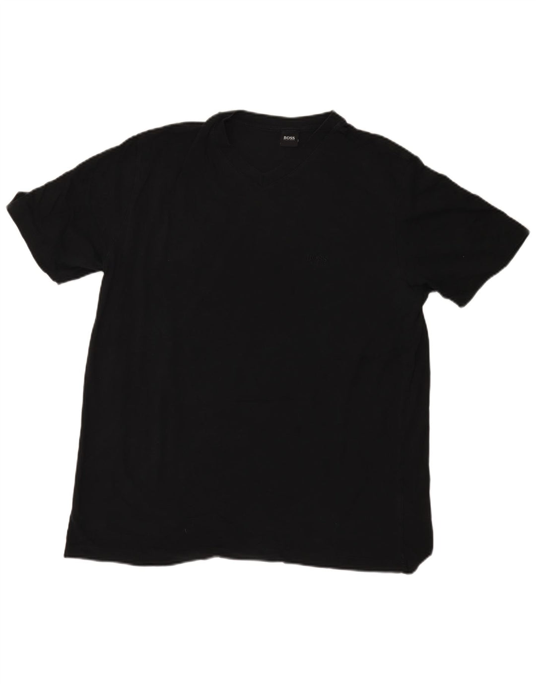 Hugo Boss Herre T-Shirt Top 2XL Sort Bomuld
