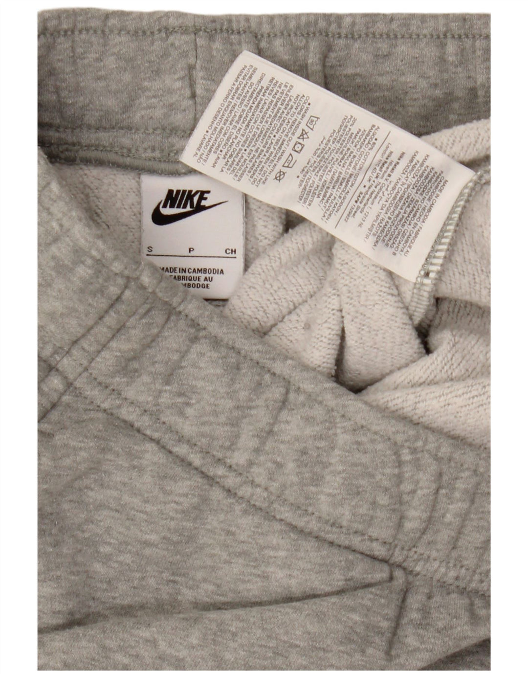 Nike træningsdragt bukser til mænd, joggers, små grå flækkede bomuld