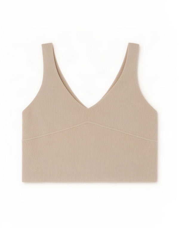 Vintage dame ærmeløs Crop Top UK 14 Stor hvid bomuld