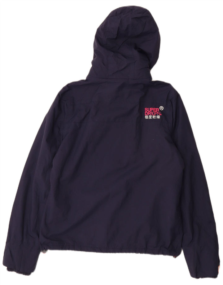 SUPERDRY Vindjakke vindjakke til kvinder UK 16 Large Navy Blue