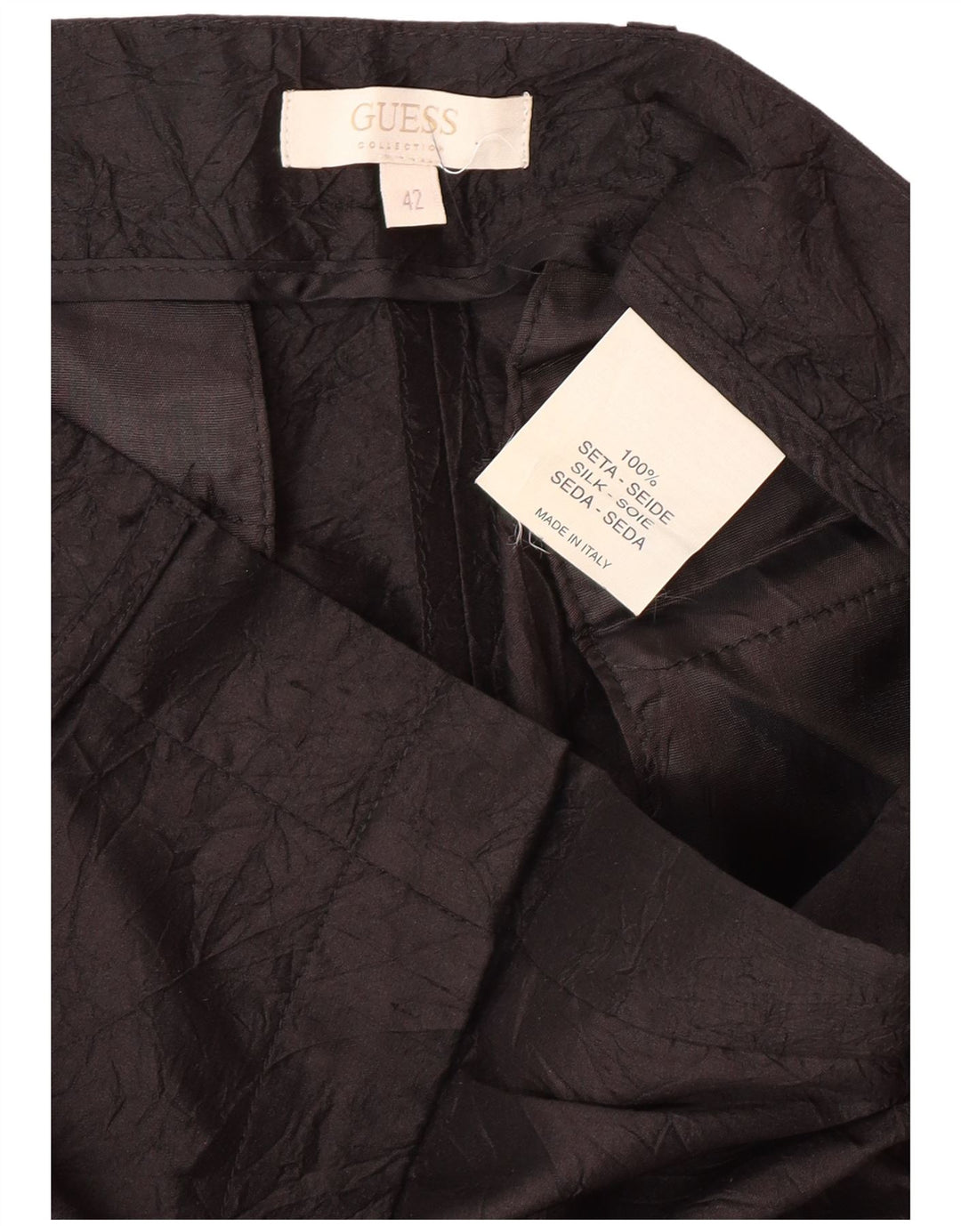 GUESS Lige Casual Bukser til kvinder IT 42 Medium W28 L32 Sort Silke