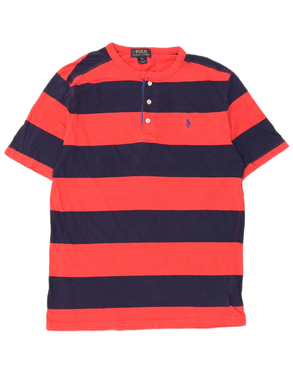 Polo Ralph Lauren drenge T-shirt top 15-16 år XL marineblå stribet bomuld